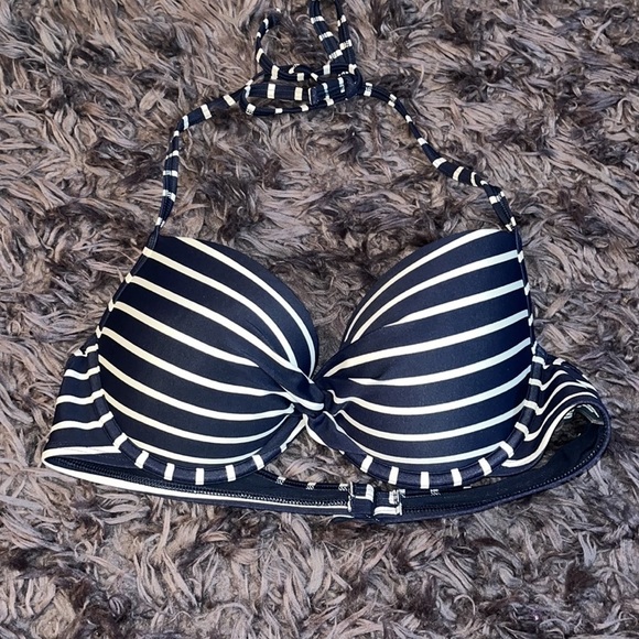 Aerie Navy Push-up Swimsuit high waisted bottoms size s/p. 36B - Picture 5 of 9